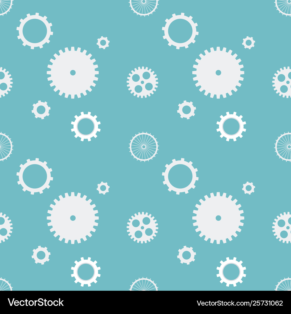 Seamless pattern background cogs gears cogwheels Seamless pattern background cogs gears cogwheels vector image