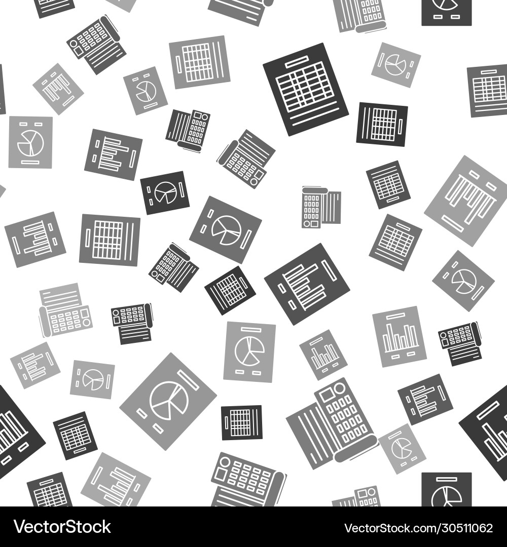 Set report file document fax machine Set report file document fax machine vector image