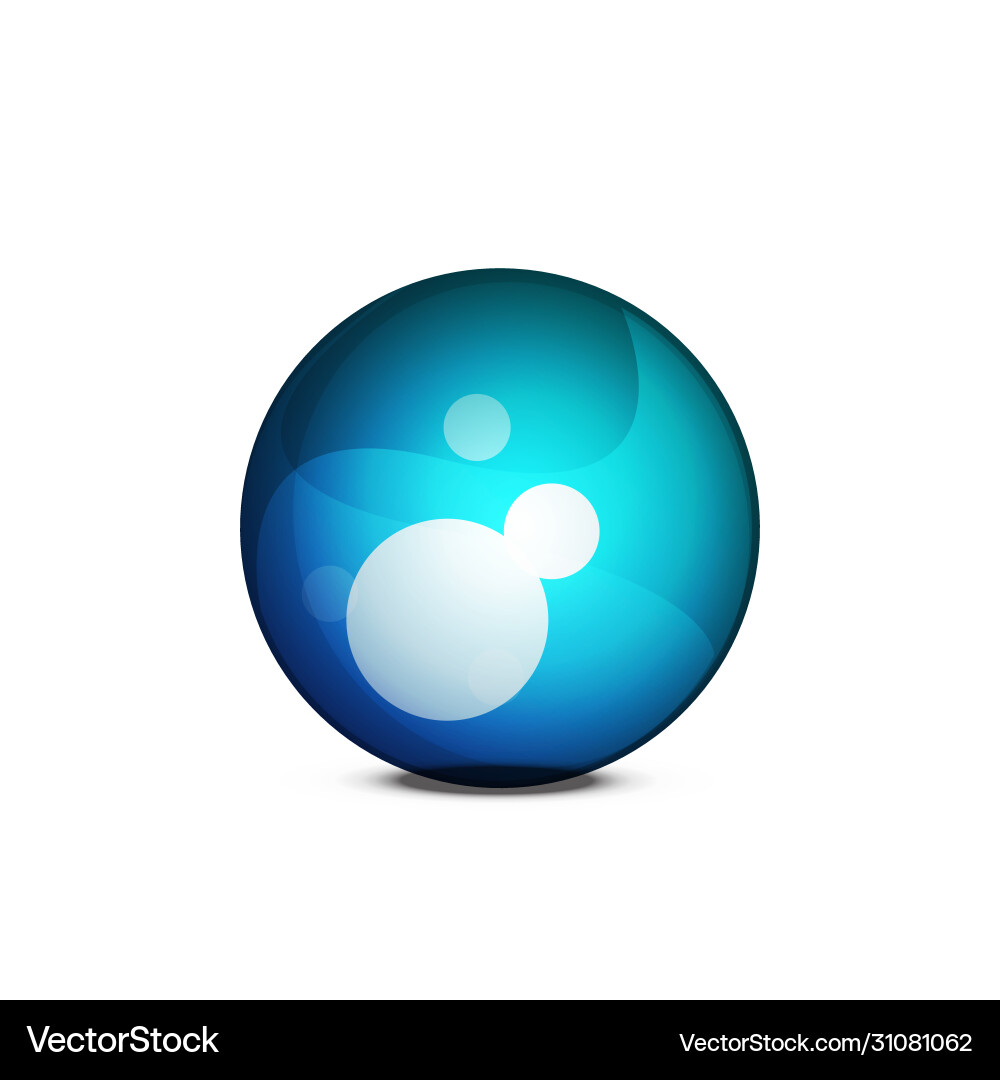 Sphere web glossy button internet design Sphere web glossy button internet design vector image
