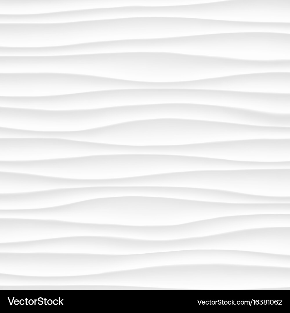 White Wave Texture Pattern Vector Image
