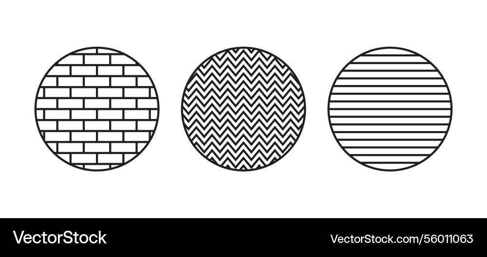 Design element line stroke circle strip vector image