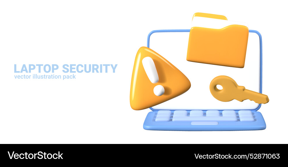 Gadget with blank screen key folder files Gadget with blank screen key folder files vector image