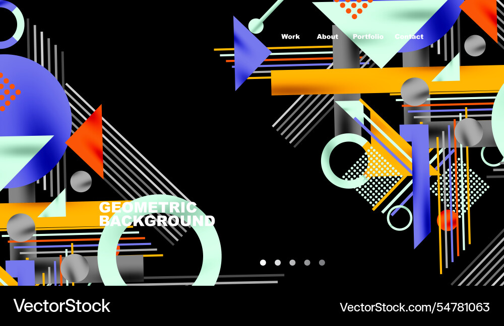 Geometric background showcasing sharp lines Geometric background showcasing sharp lines vector image