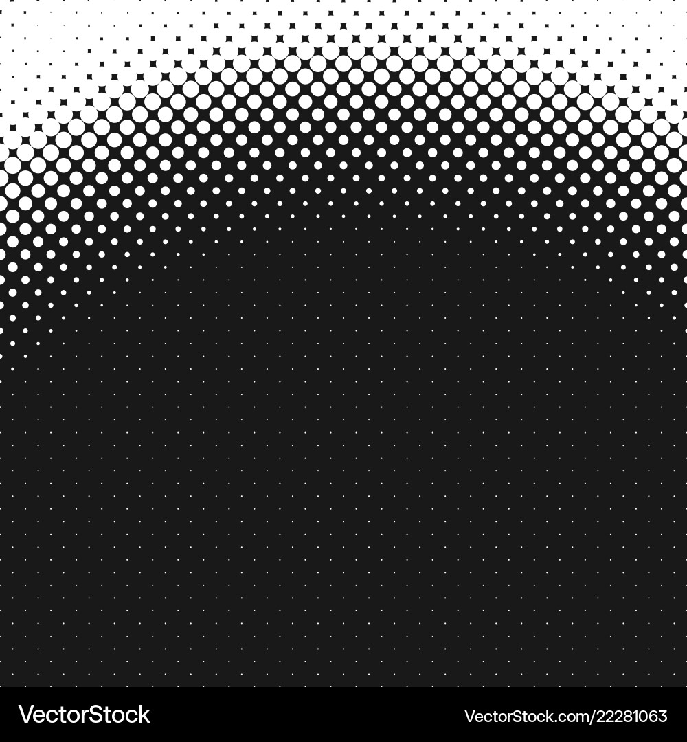 Halftone dot pattern background template vector image
