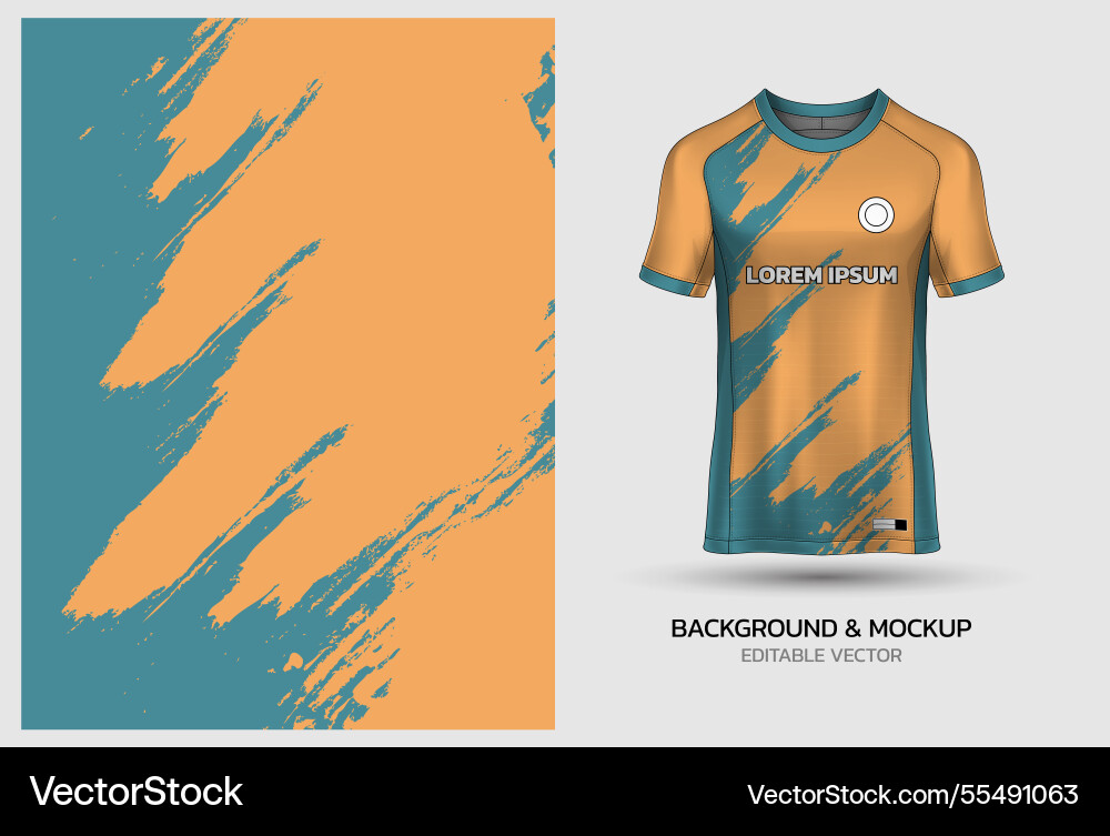 Jersey mockup and background pattern design Jersey mockup and background pattern design vector image