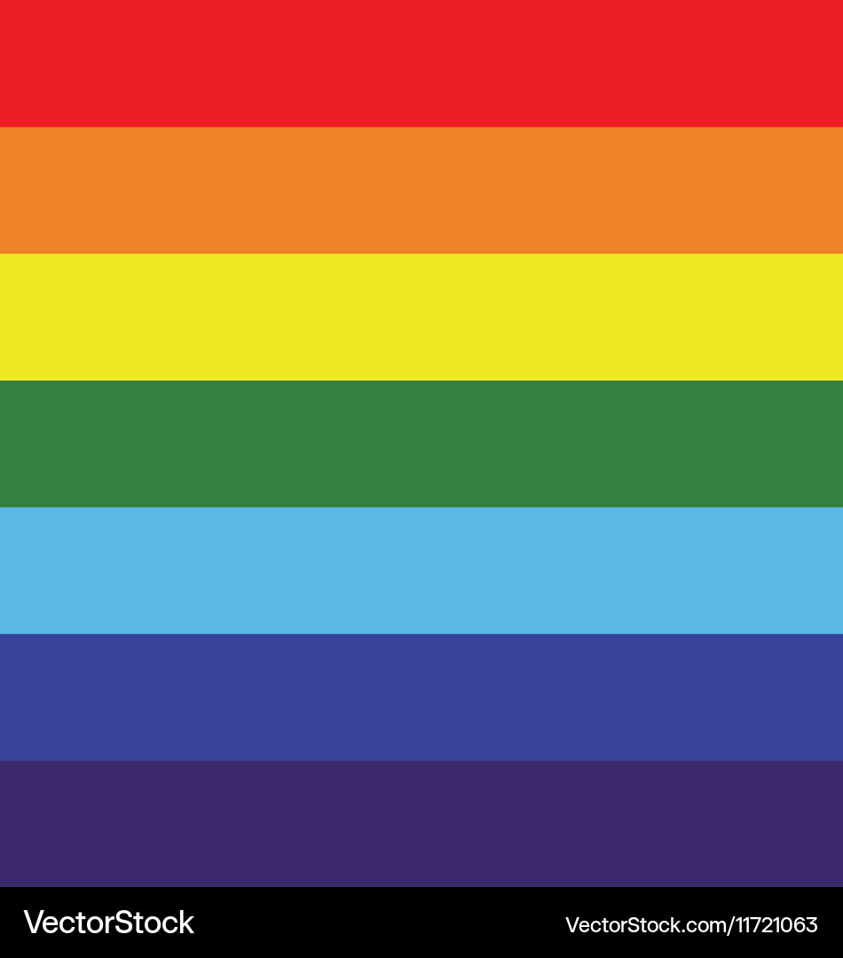 Rainbow Stripe Pattern Vector Image