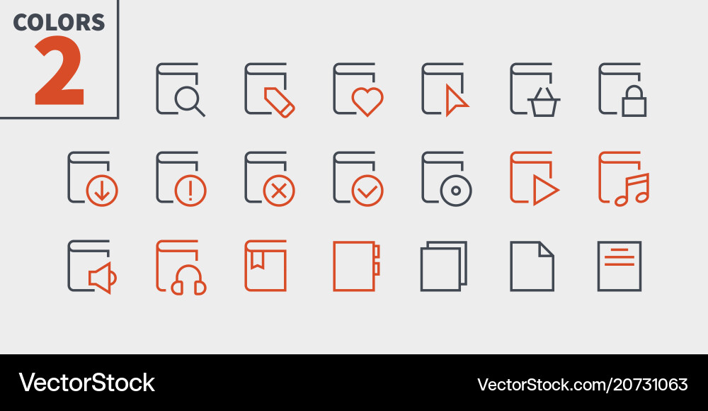 Reading view outlined pixel perfect well-crafted Reading view outlined pixel perfect well-crafted Vector Image