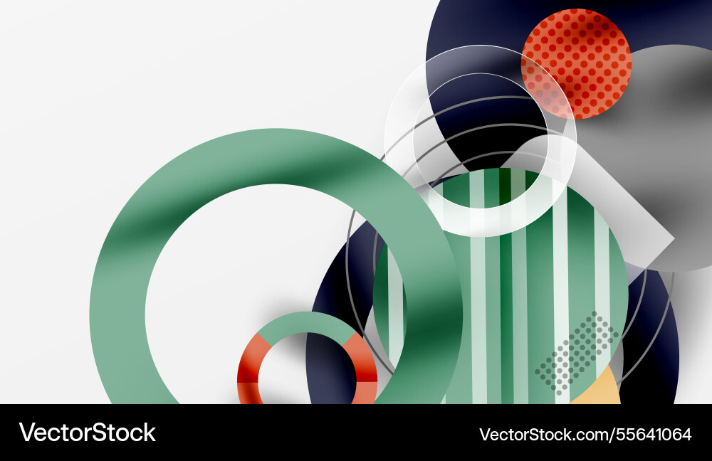 Abstract geometric background with overlapping Vector Image