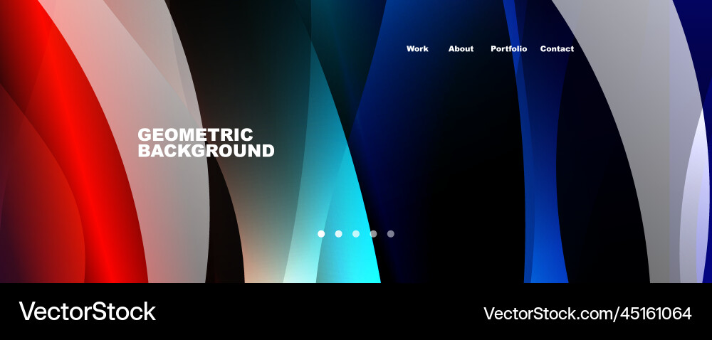 Fluid color gradients with dynamic wave line Vector Image