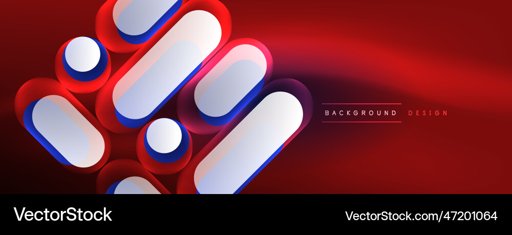 Glowing round shapes abstract background template Glowing round shapes abstract background template Vector Image