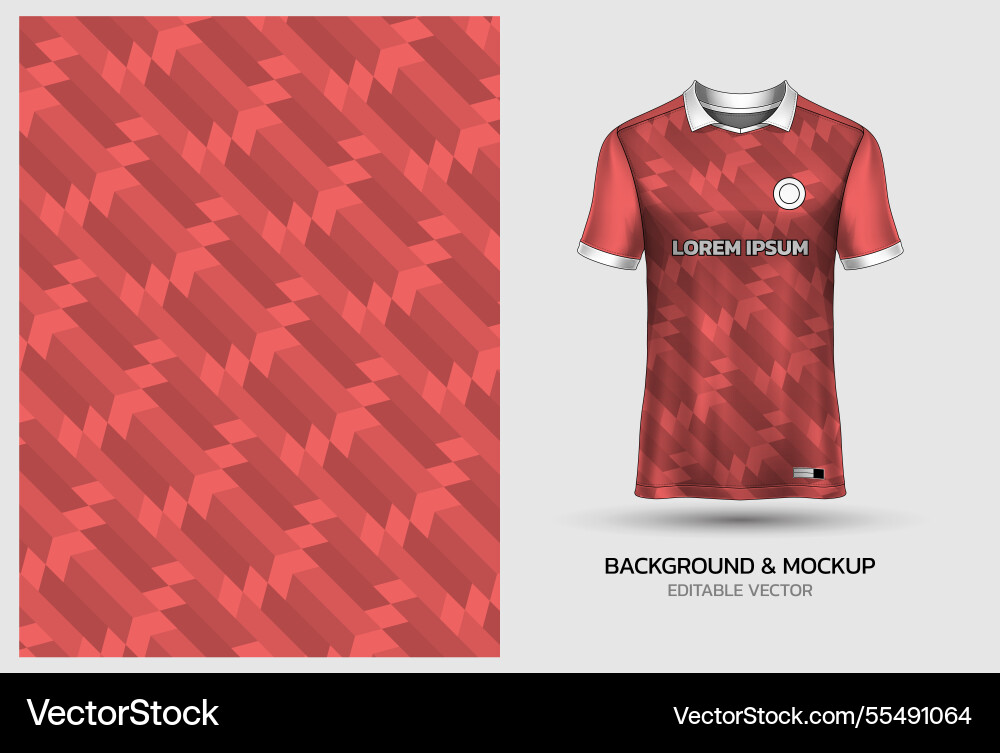 Jersey mockup and background pattern design Jersey mockup and background pattern design vector image