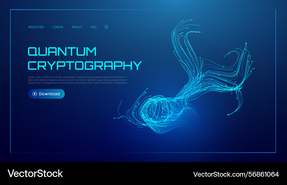Quantum tech abstract background data science Quantum tech abstract background data science vector image