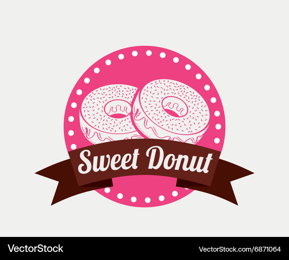 Sweet donuts design Vector Image