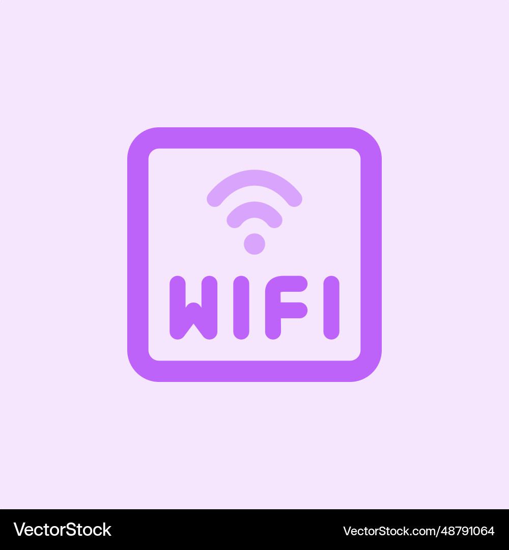 Wireless wi-fi technology used to link computers vector image