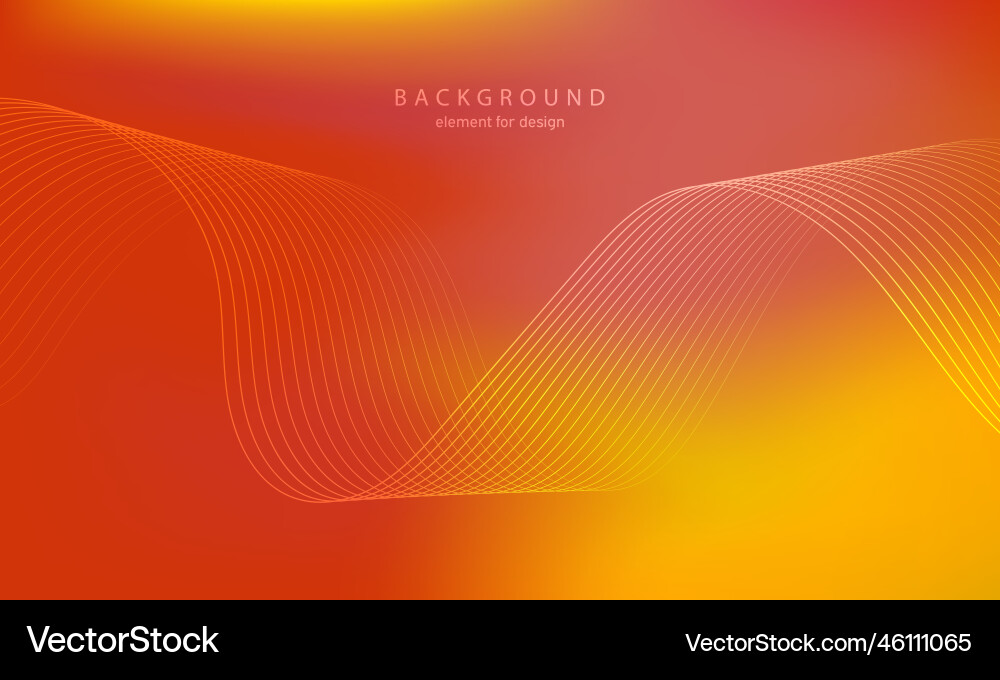 Abstract gradient background wave element Abstract gradient background wave element vector image