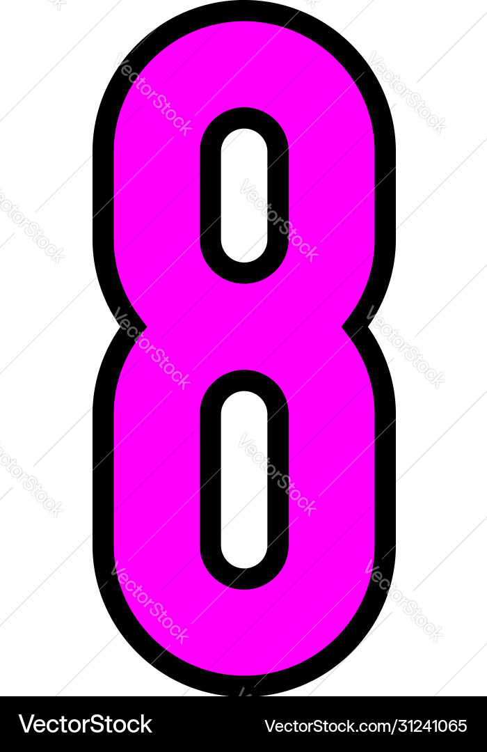 Colored font alphabet in simple style number one Colored font alphabet in simple style number one vector image