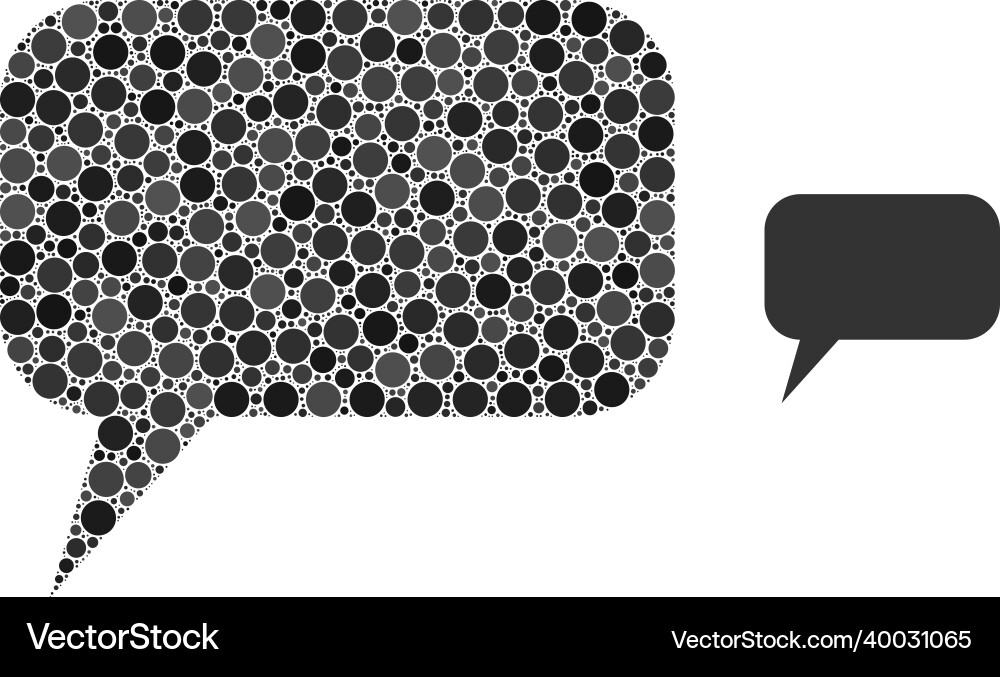 Comment message composition of small Comment message composition of small vector image
