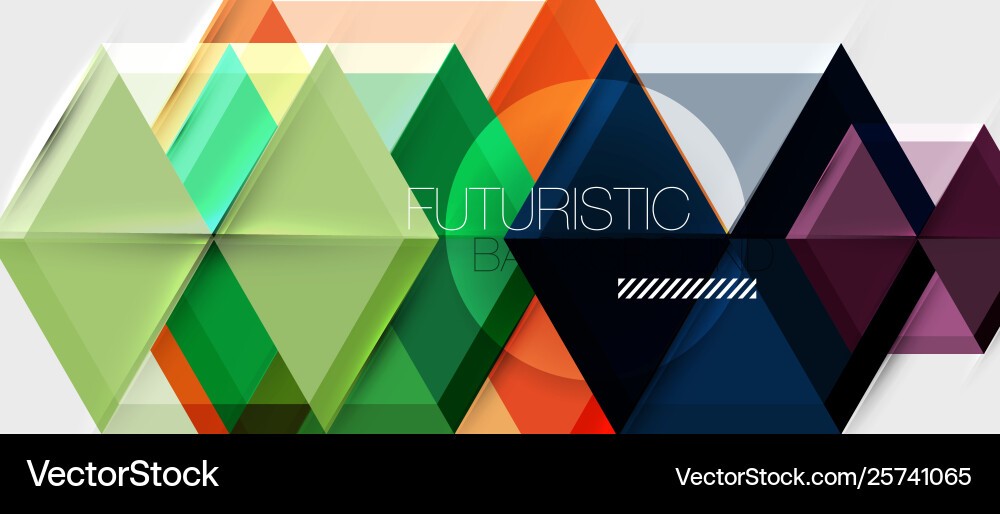 Geometric triangle and hexagon abstract background Vector Image
