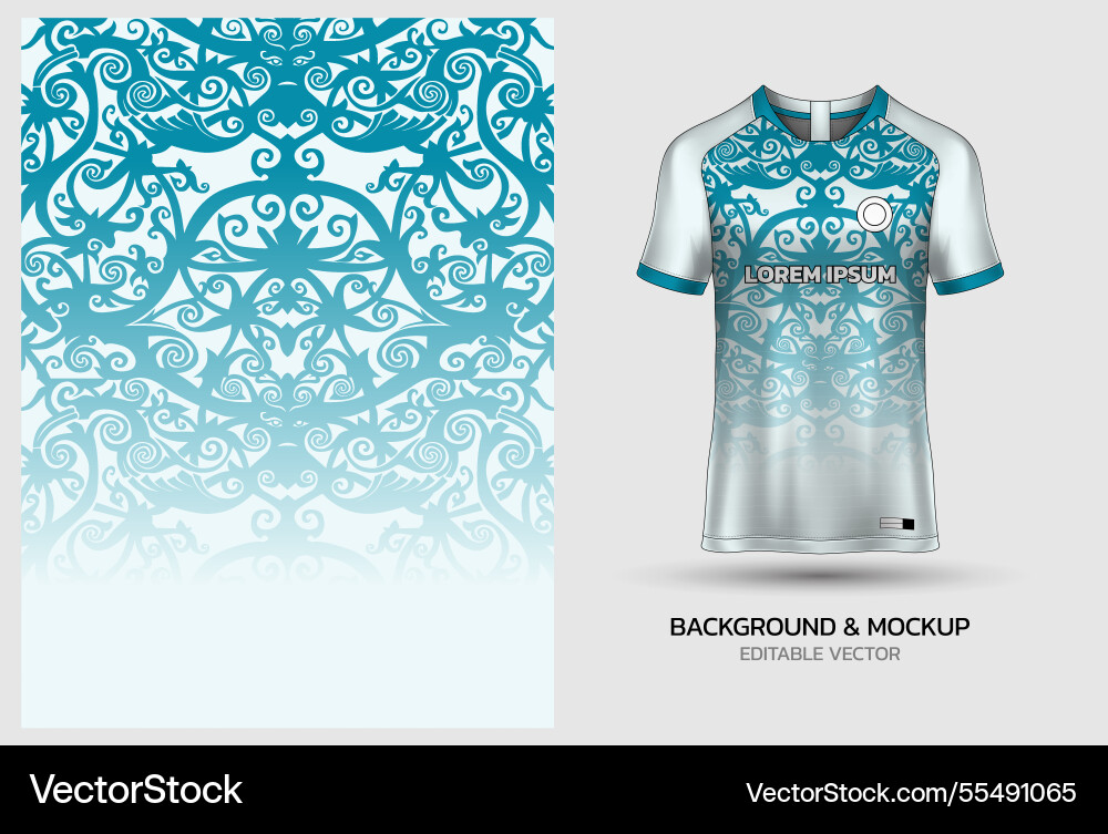 Jersey mockup and background pattern design Jersey mockup and background pattern design vector image