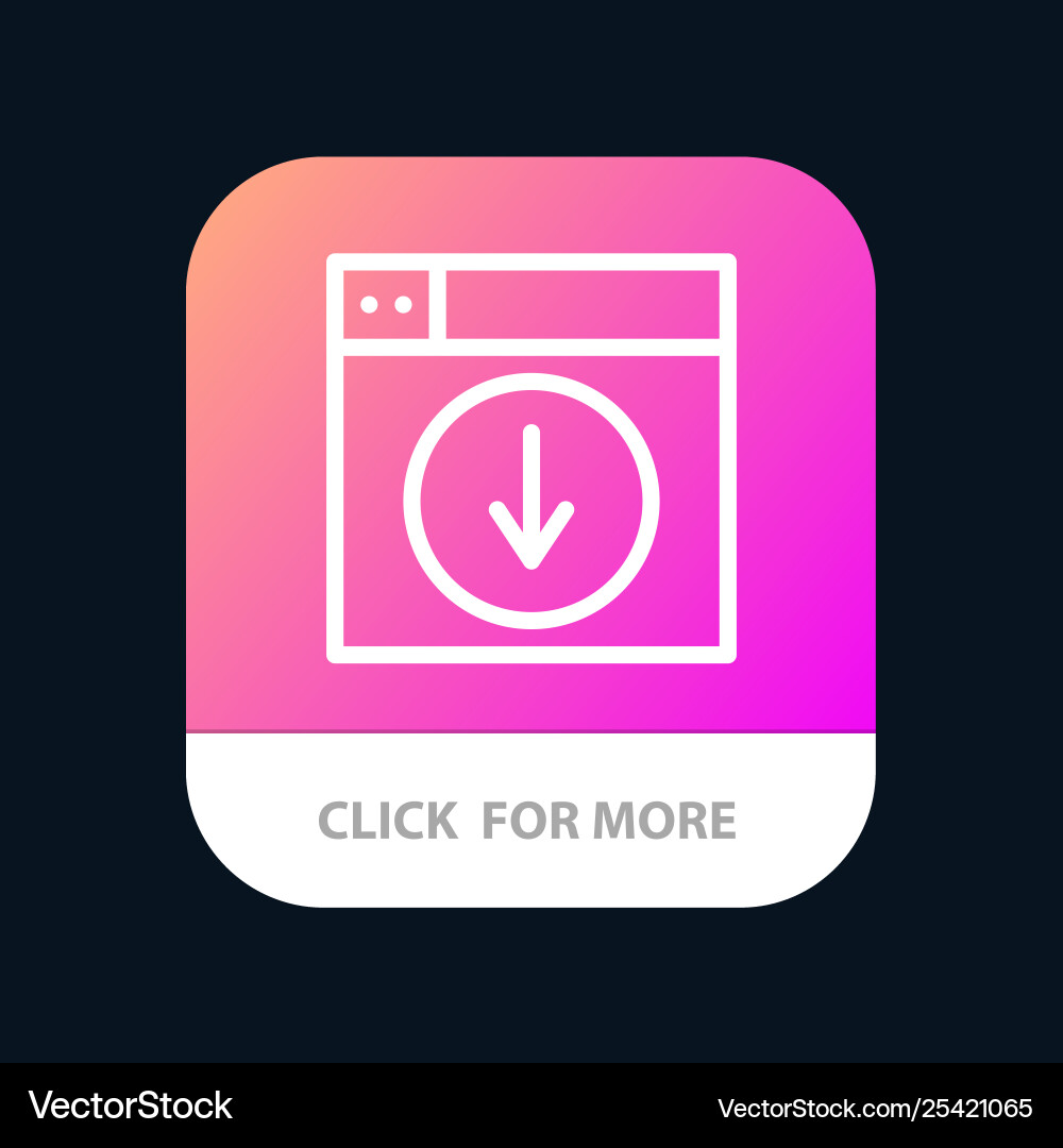 Web design download down application mobile app vector image