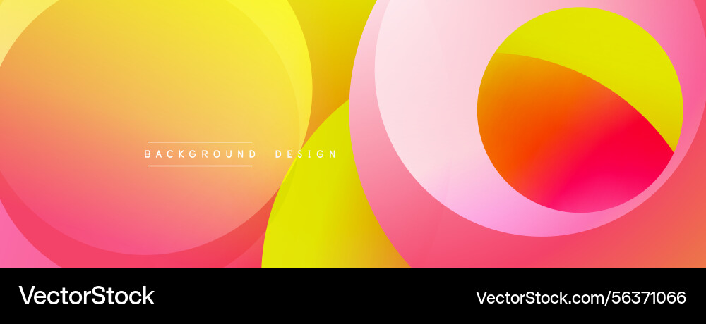 Abstract colorful background overlapping circles vector image