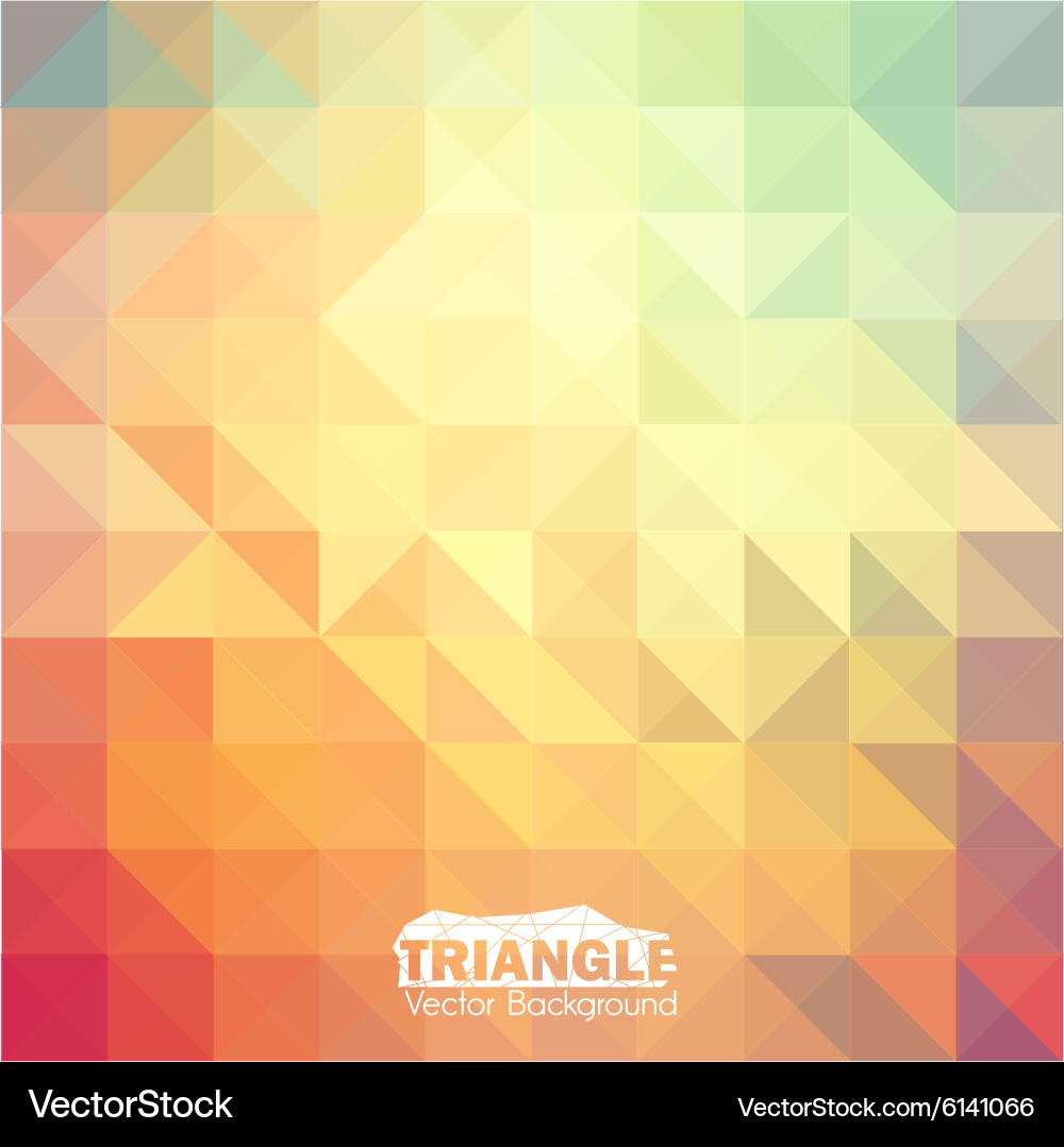Abstract colorful triangle background vector image