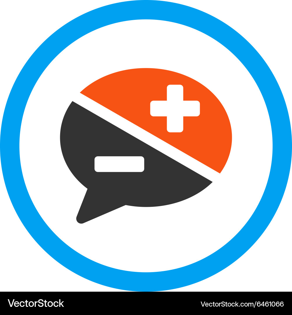 Arguments rounded icon vector image