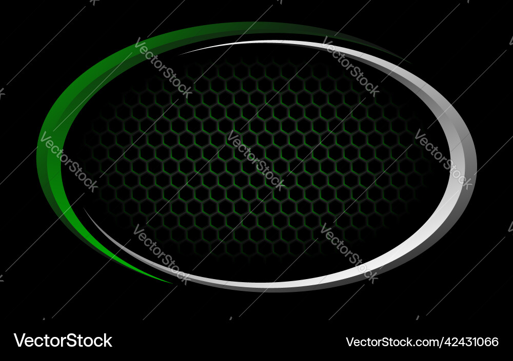 Circle with hexagon carbon pattern Circle with hexagon carbon pattern vector image