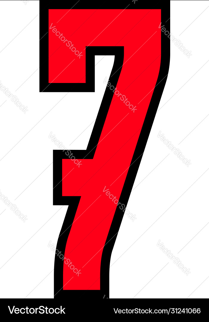 Colored font alphabet in simple style number one Colored font alphabet in simple style number one vector image