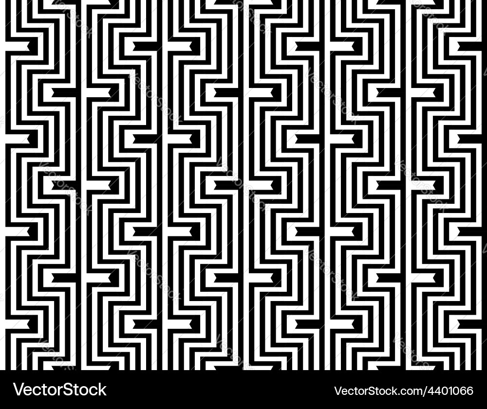 Design seamless monochrome zigzag pattern Vector Image