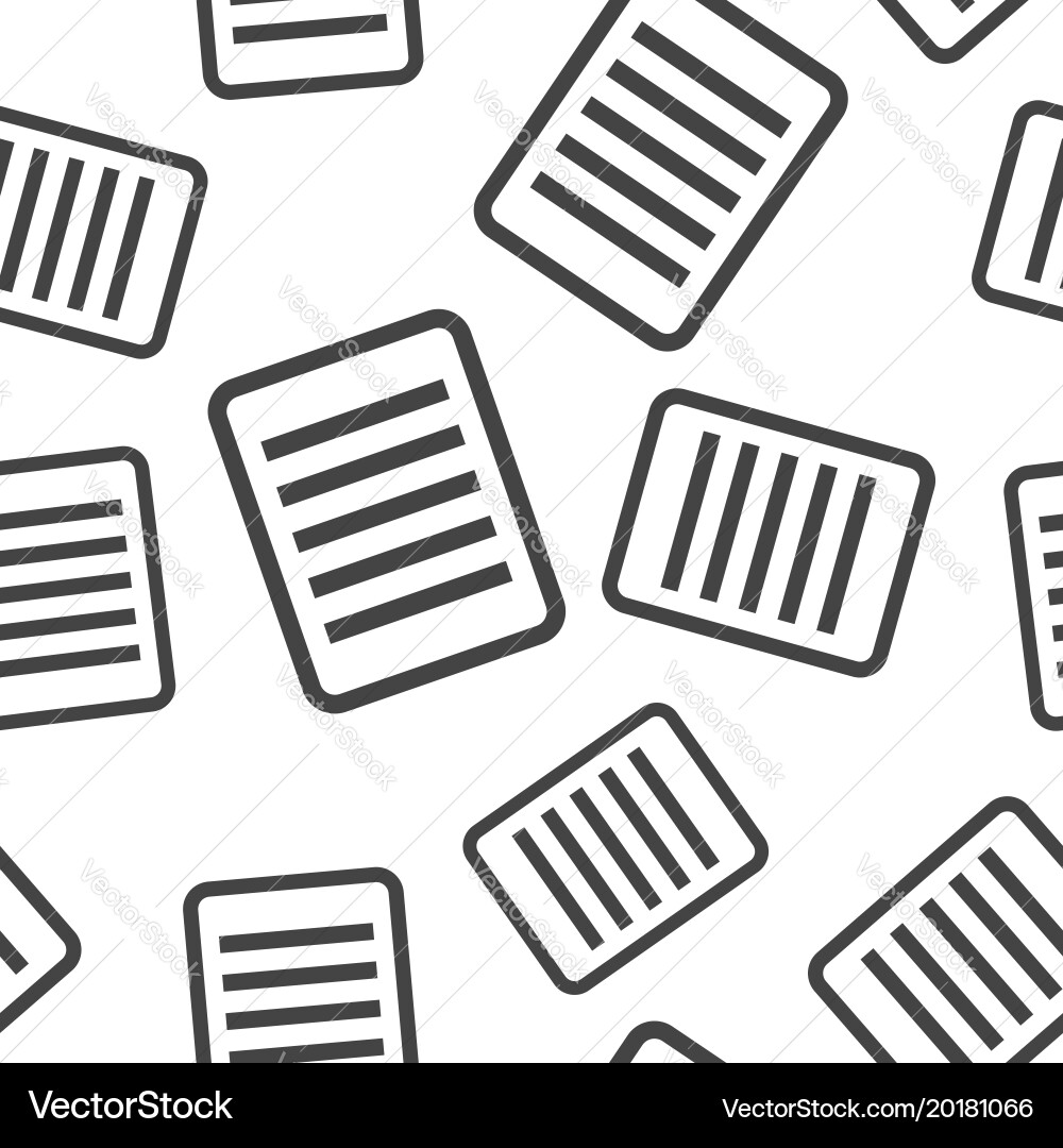 Document seamless pattern background business Vector Image