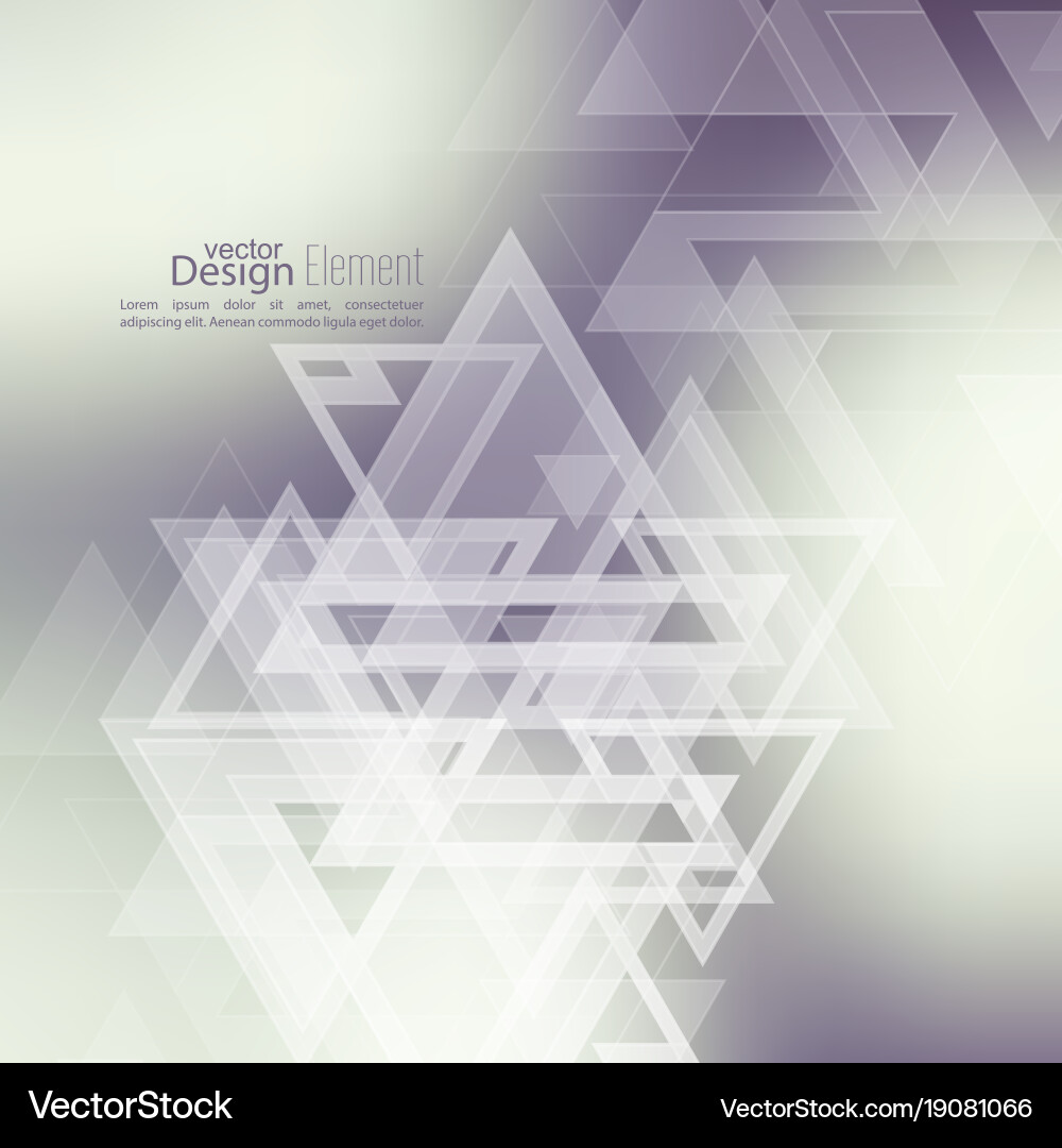 Dynamic Abstract Triangles Vector Image