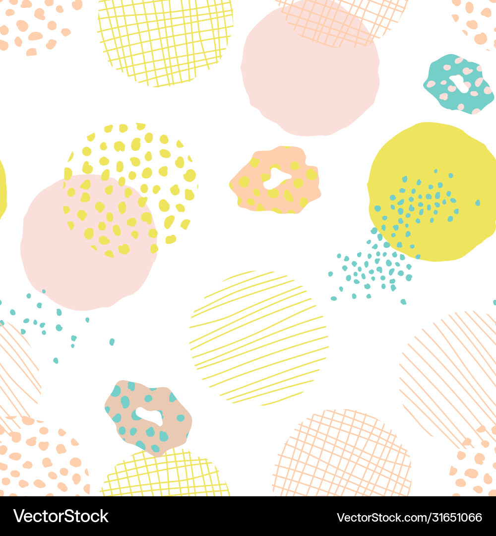 Feminine pastel abstract circle pattern Feminine pastel abstract circle pattern vector image