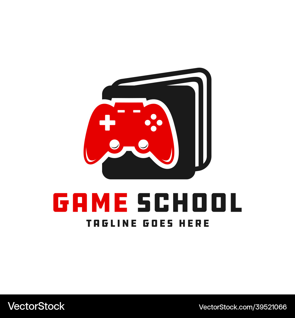 Game school inspiration logo Game school inspiration logo vektorbild