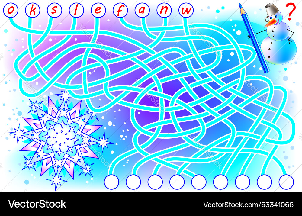 Logic puzzle game for study english need to find Vector Image