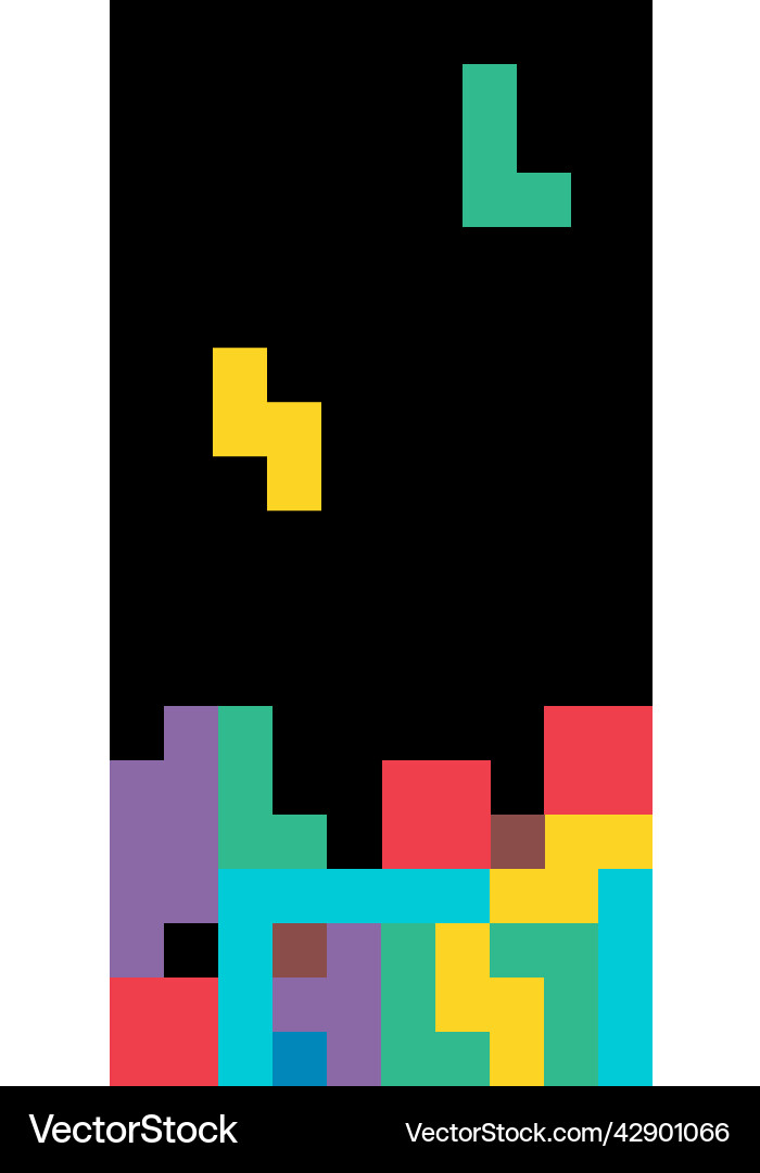 Set der Farbe tetris block hintergrund puzzle Set der Farbe tetris block hintergrund puzzle vektorbild
