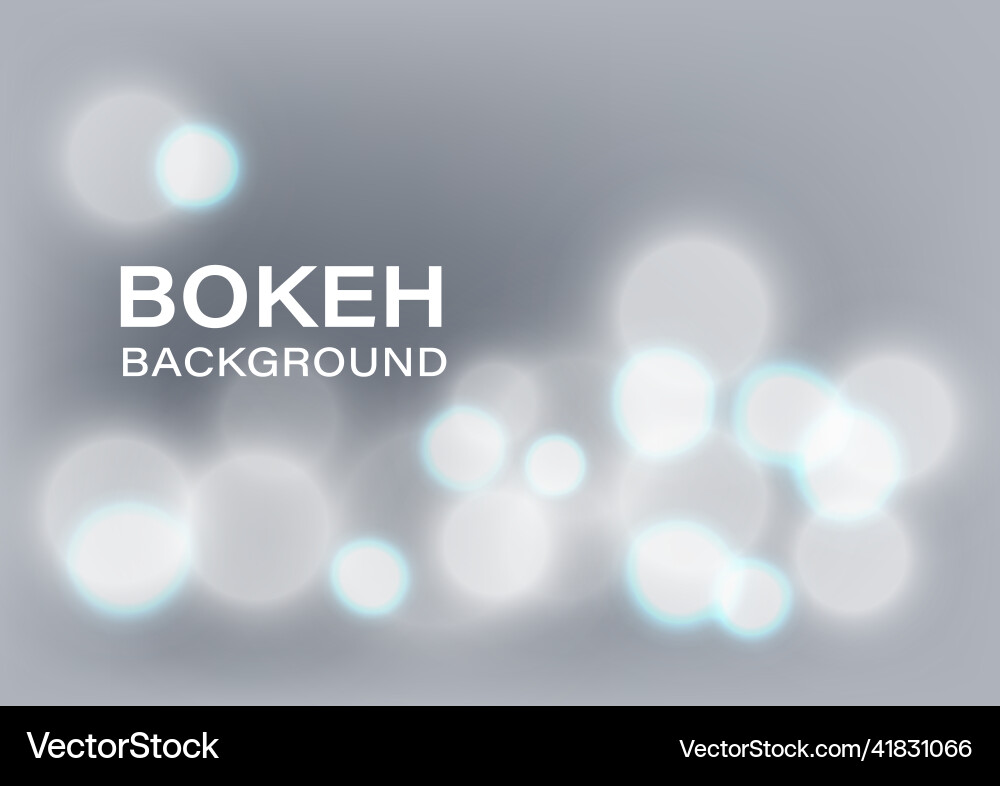 Shiny bokeh lights blur abstract background Vector Image