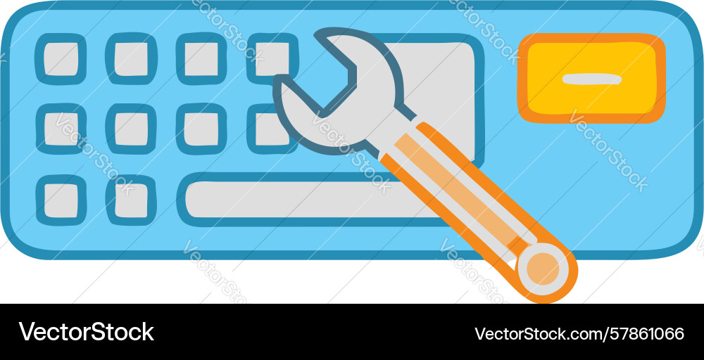 Software development settings keyboard icon vector image