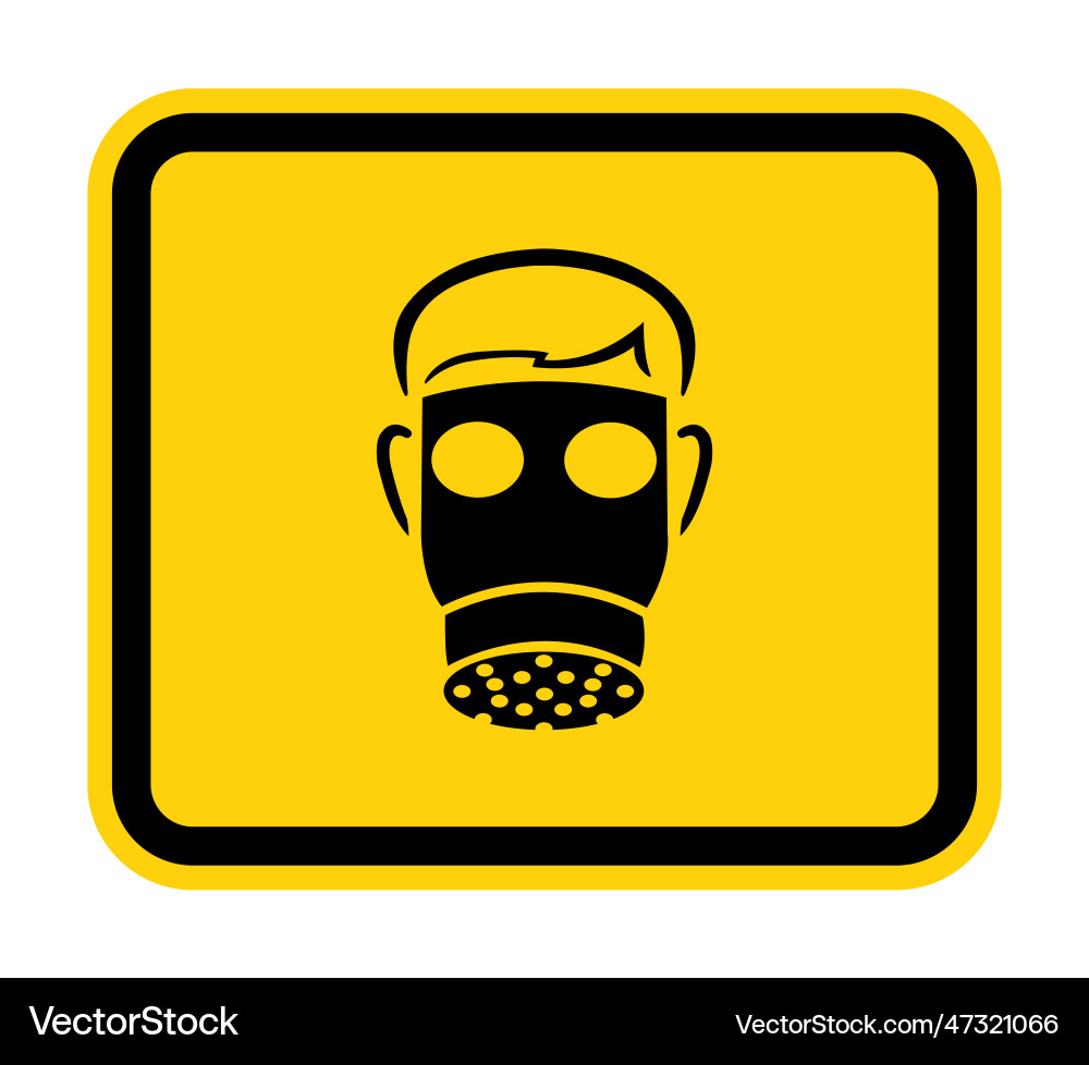 Symbol wear full face isolate on white background Symbol wear full face isolate on white background vector image