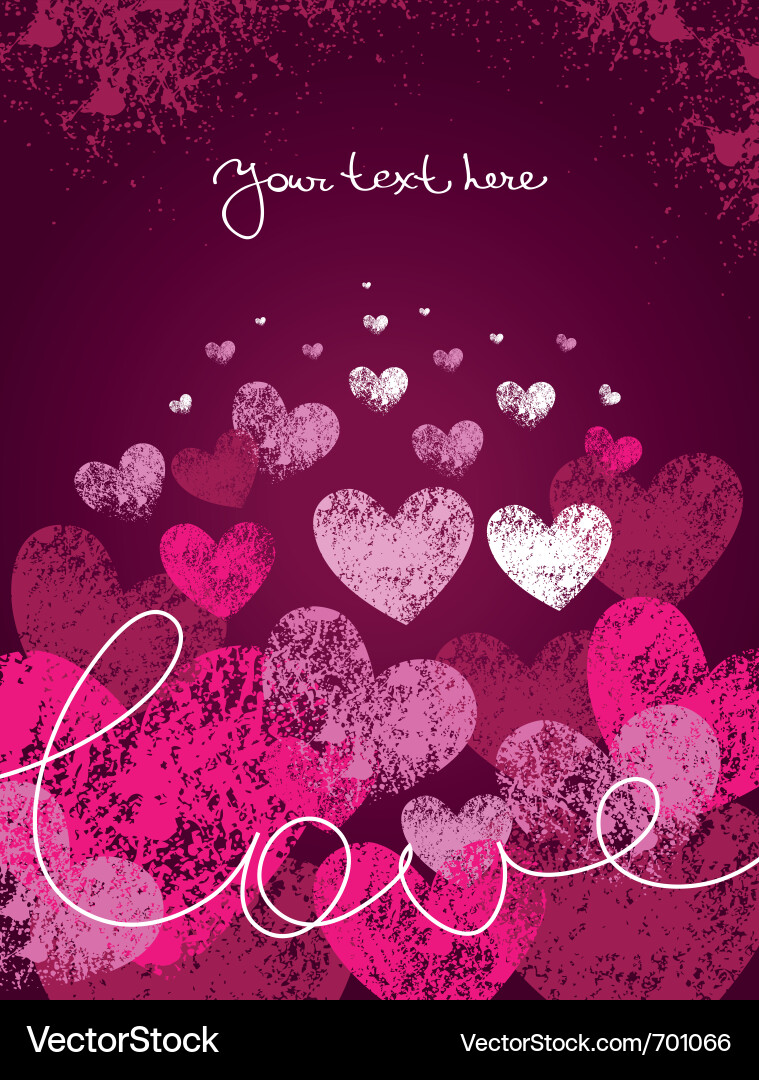 Valentine's Day Card vector image