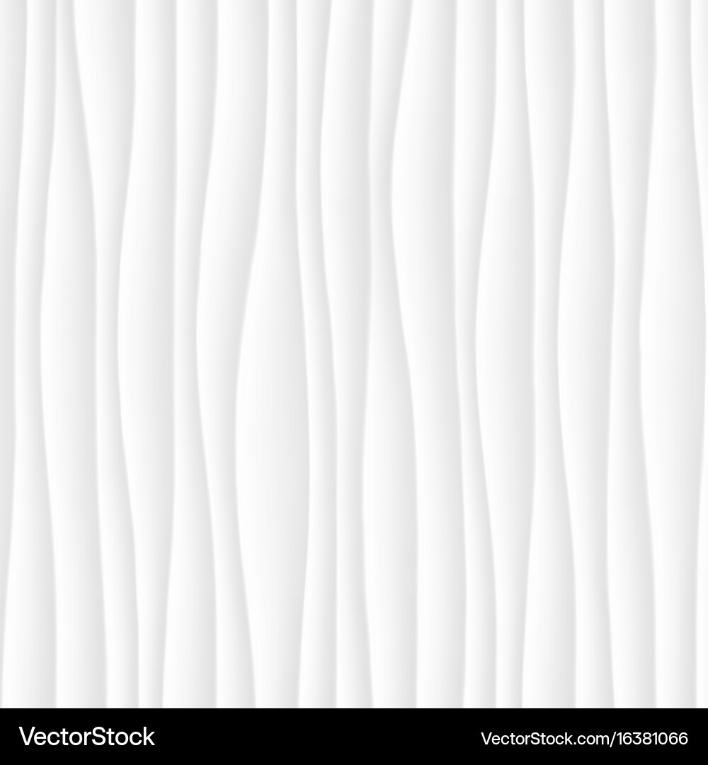 White Wave Texture Pattern vector image