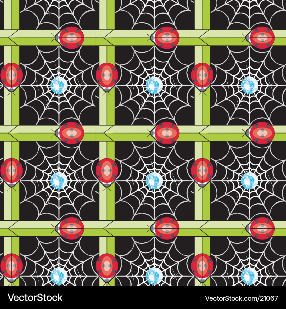 Bugs seamless pattern vector image
