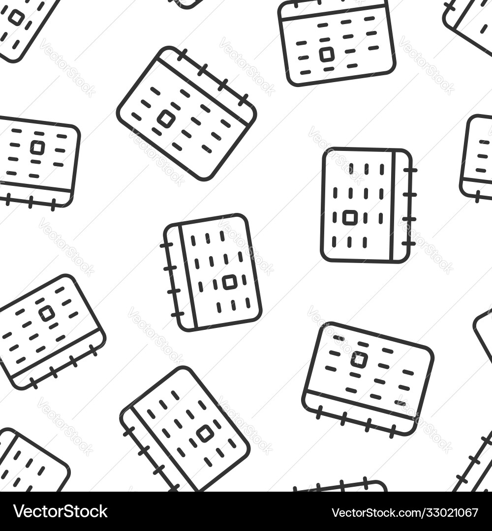 Calendar icon in flat style agenda on white Calendar icon in flat style agenda on white vector image