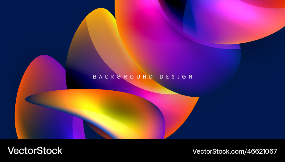Fluid color liquid 3d elements abstract background Fluid color liquid 3d elements abstract background vector image