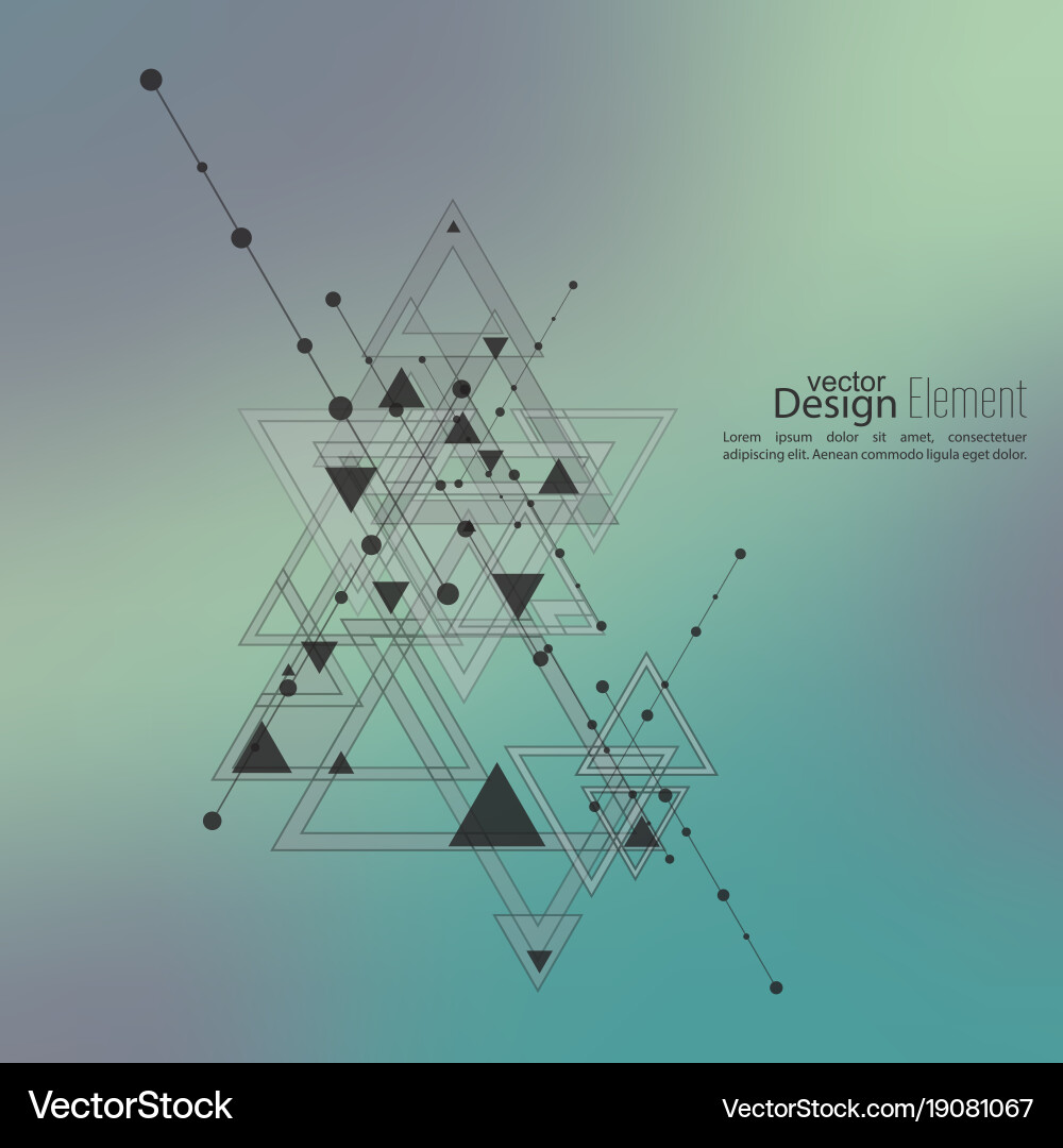 Intersecting Geometric Abstraction vector image