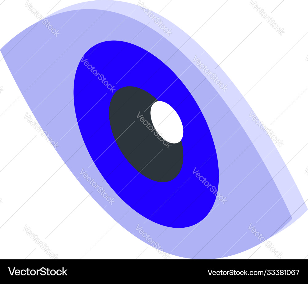 Scan eye security icon isometric style Scan eye security icon isometric style vector image