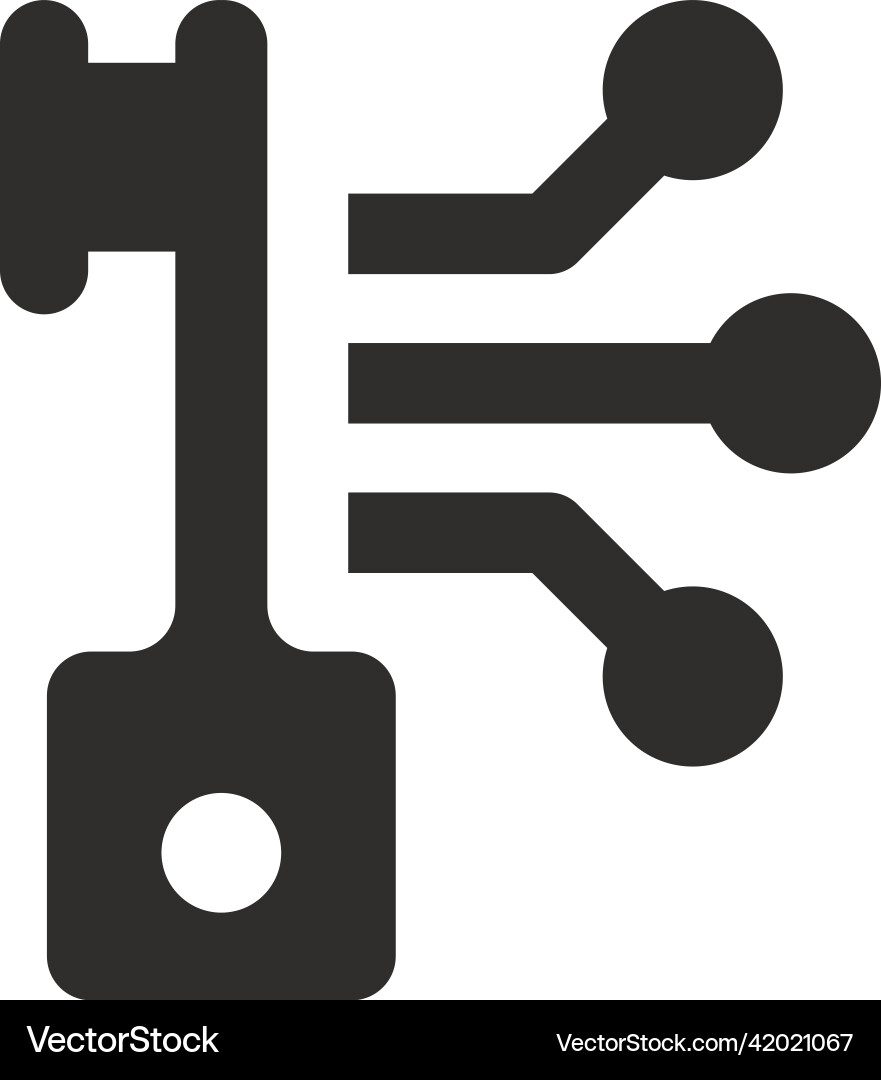 Secure data icon on white background vector image
