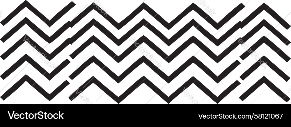 Zigzag Pattern Border Vector Image