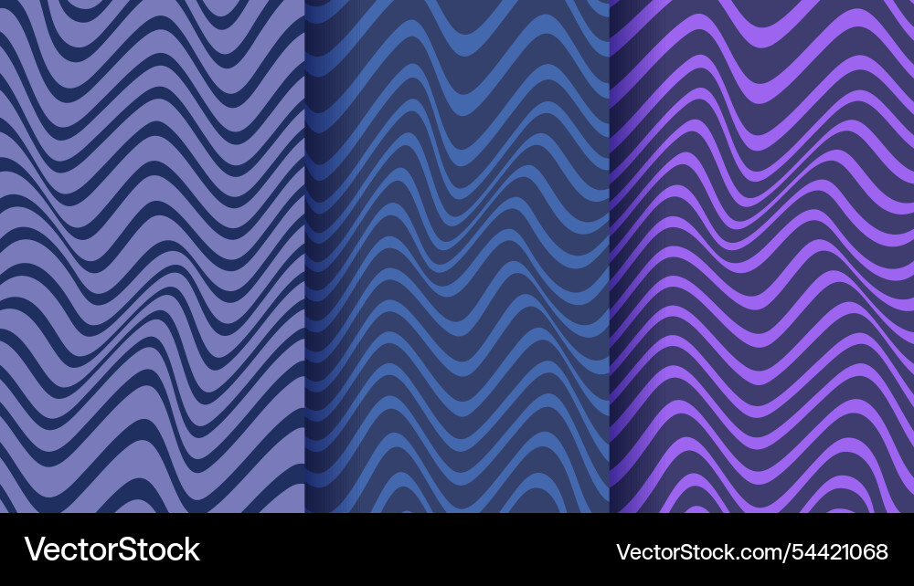 A set abstract patterns texture with wavy curves A set abstract patterns texture with wavy curves Vector Image
