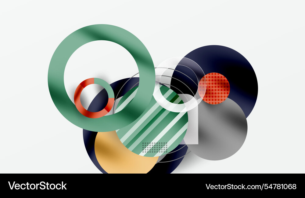 Abstract geometric background with overlapping Vector Image